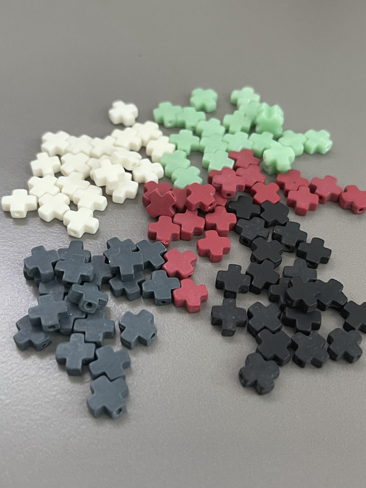 5mm Synthetic Coral Cross 22124