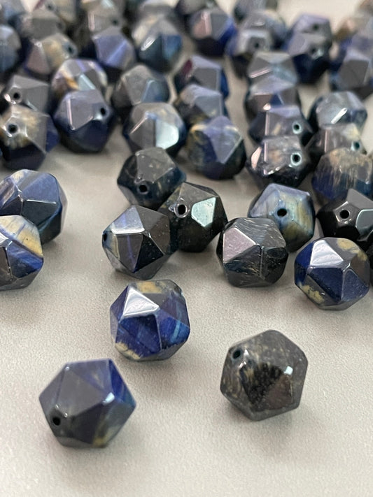 14mm irregular Sodalite bead