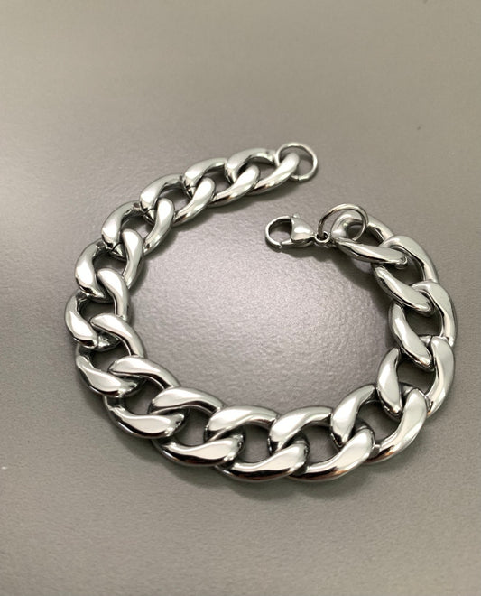 7inch Cub Chain Stainless Steel Silver qty1- 22071