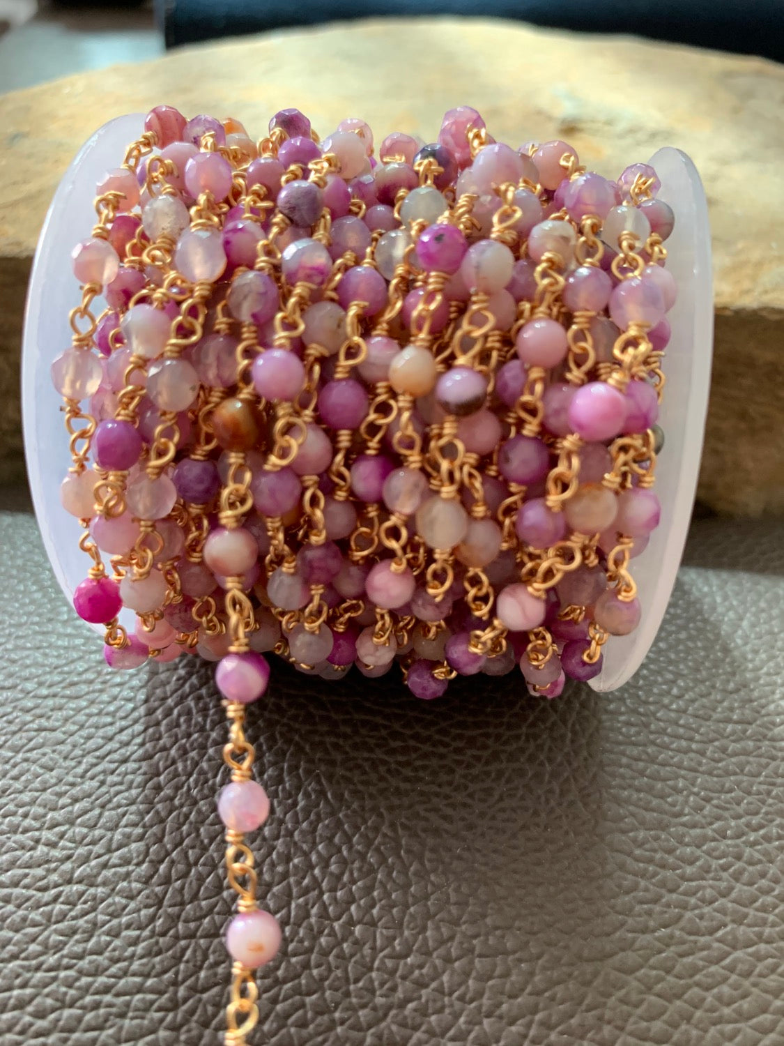 Light vio agate wrapped by ft 21153