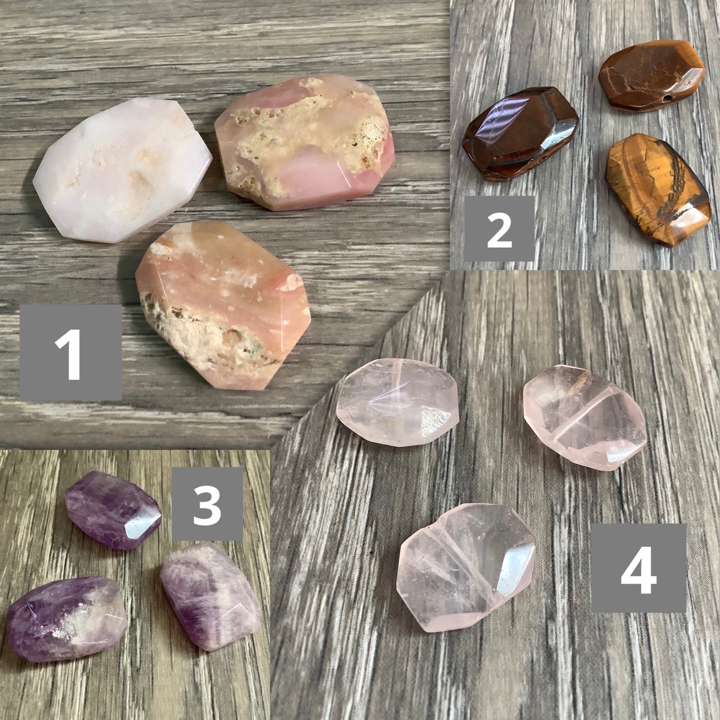 Rectangle Faceted Gemstone Qty1-23516/23524/23534/23538