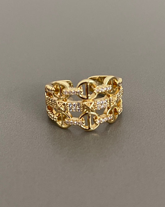 21x14mm Pave Guc Ring  qty1   22269