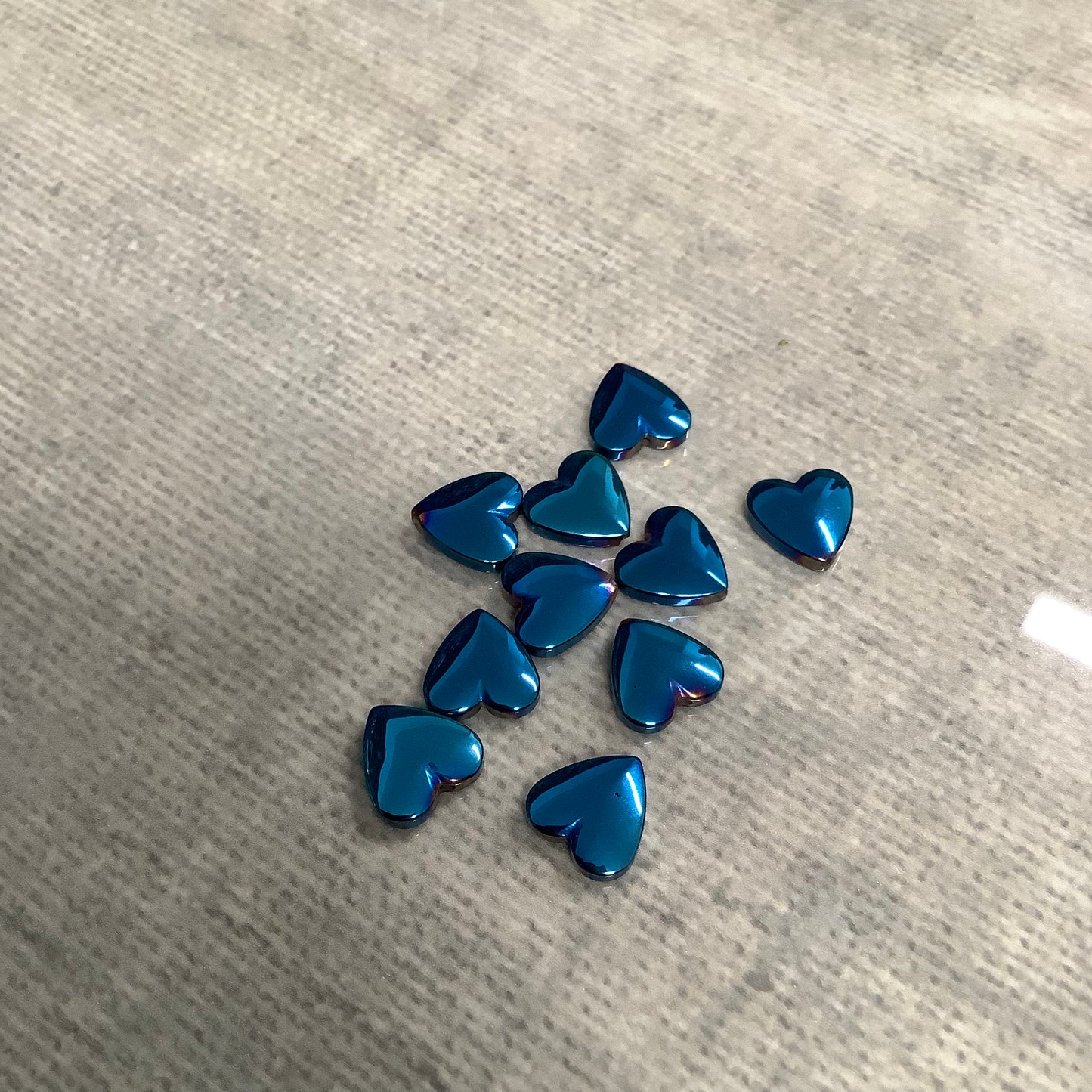 Hematite Heart Different Colors Qty10- 25432