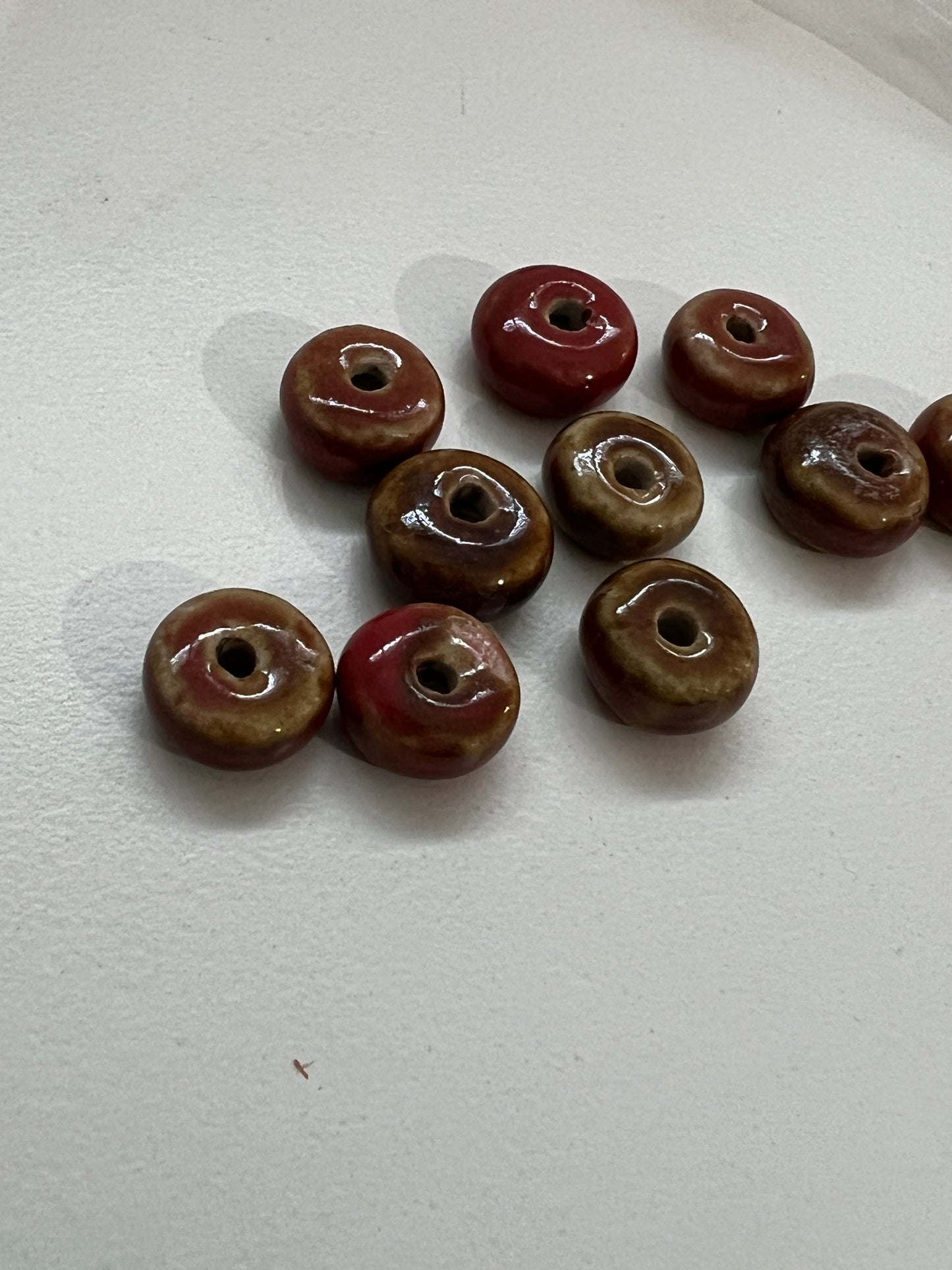 12mm Rondelle Ceramic Qty10 /25589
