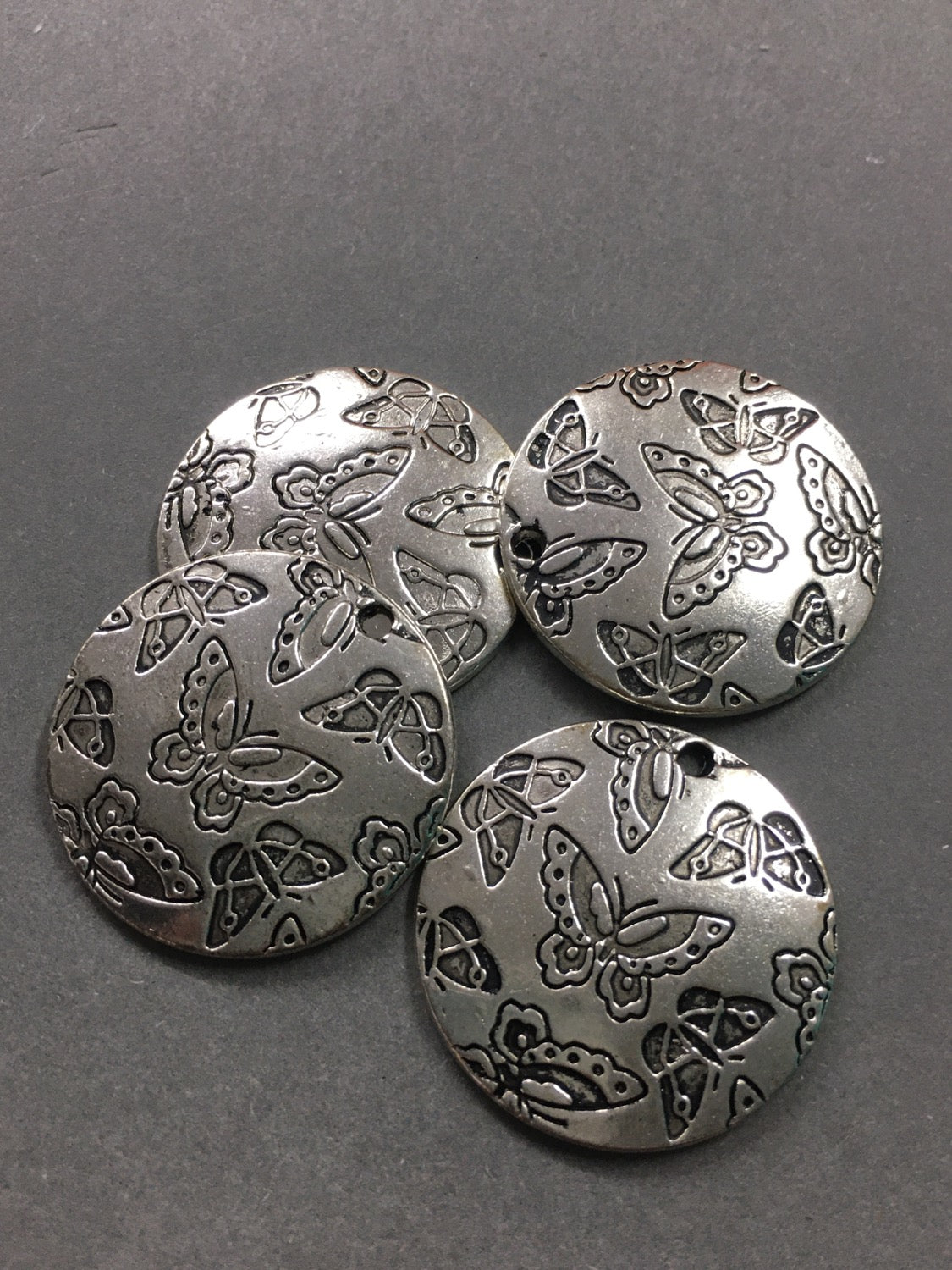 17x12mm  plaque Charm silver Qty 6