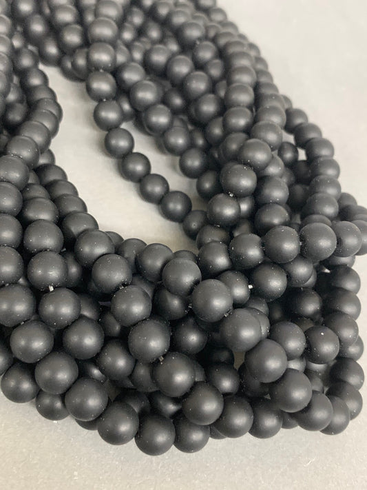 8mm Black Gemstone Qty 46 piece