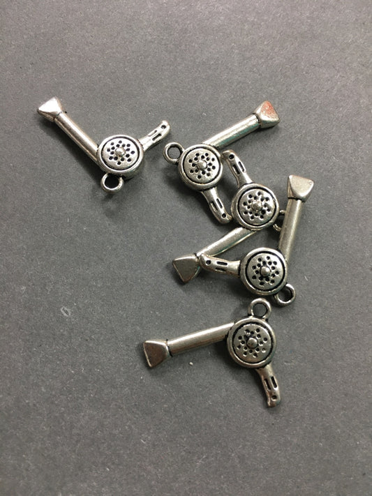 22mm Blower Charm Silver Qty 5