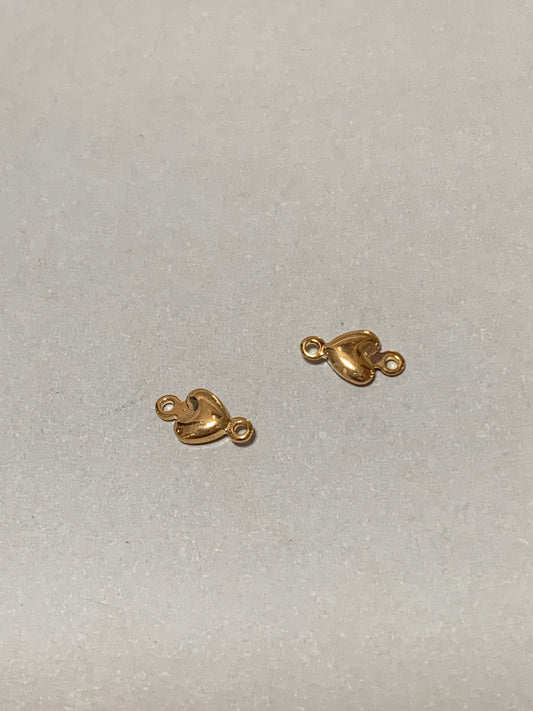 9mm Heart Connector Qty 2- 14965