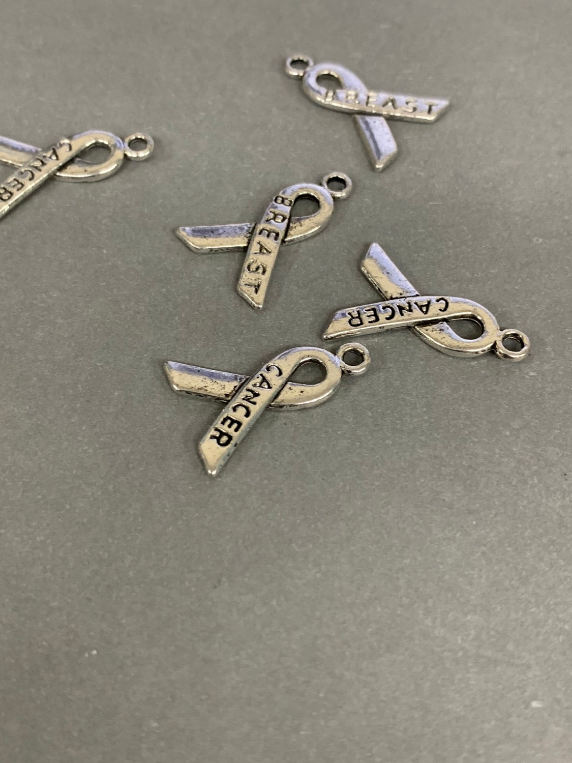 29mm Cancer Breast Silver Qty 5