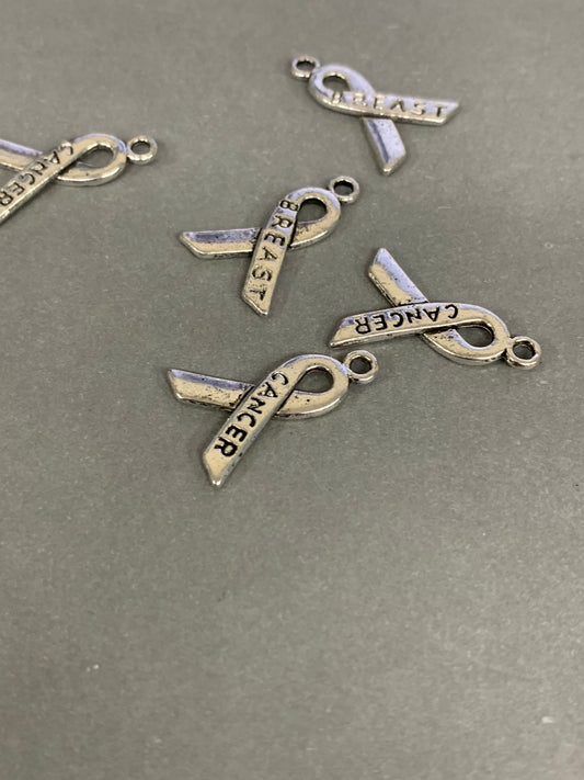 29mm Cancer Breast Silver Qty 5