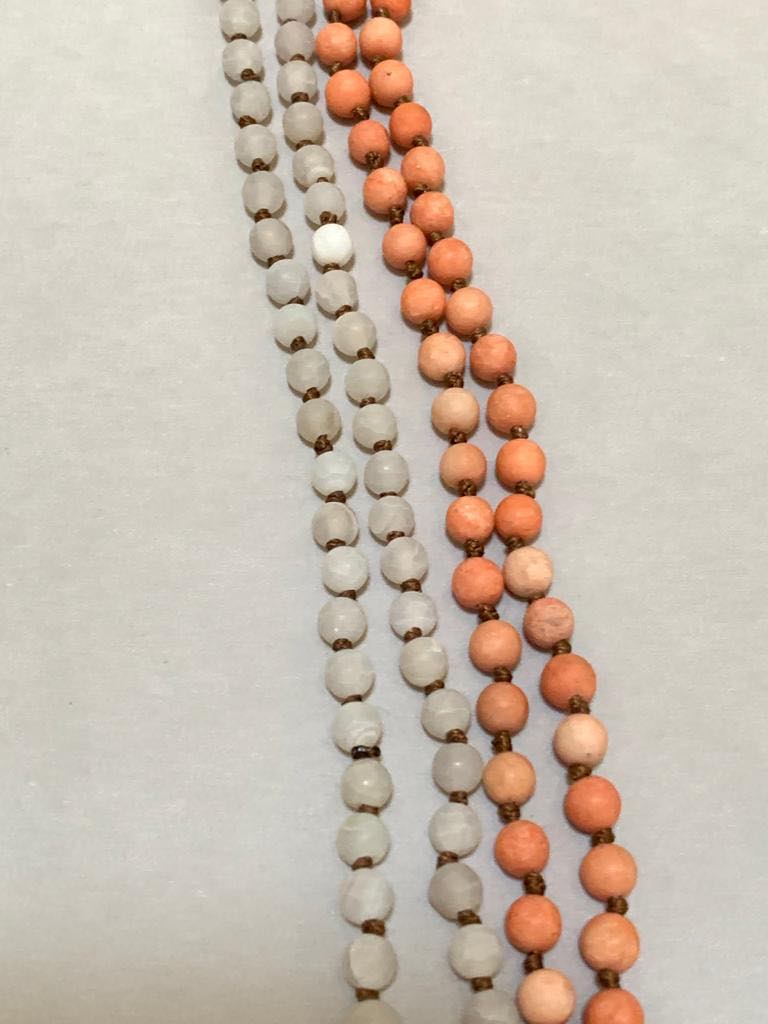 6mm Matte Gemstone Knotted