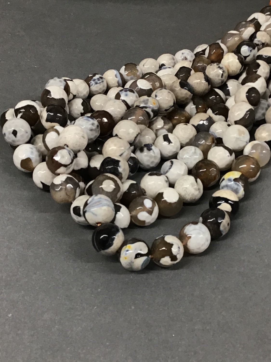 10mm Brown Agate Faceted / Agata