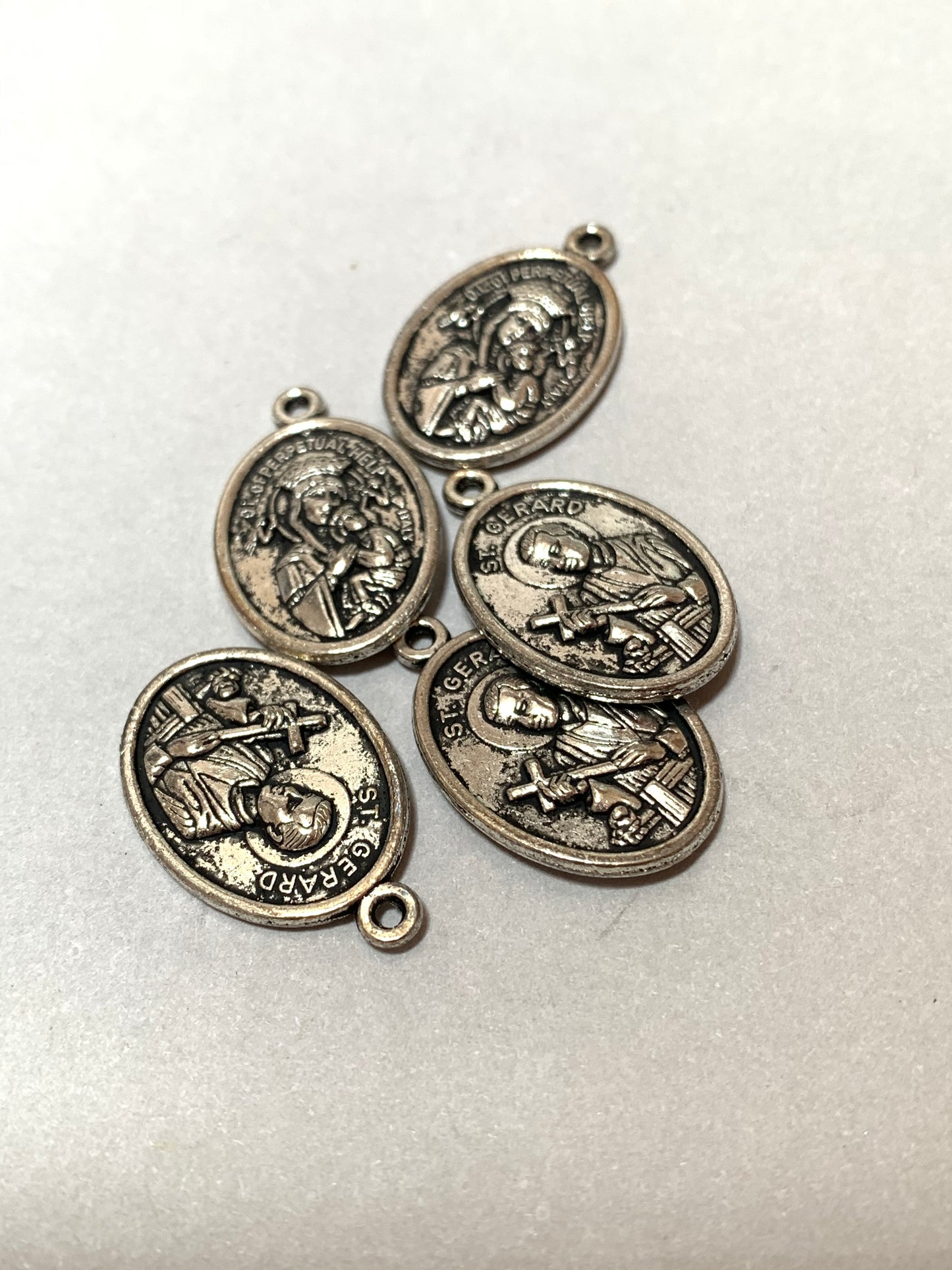 San Gerardo Charm Silver Qty 5