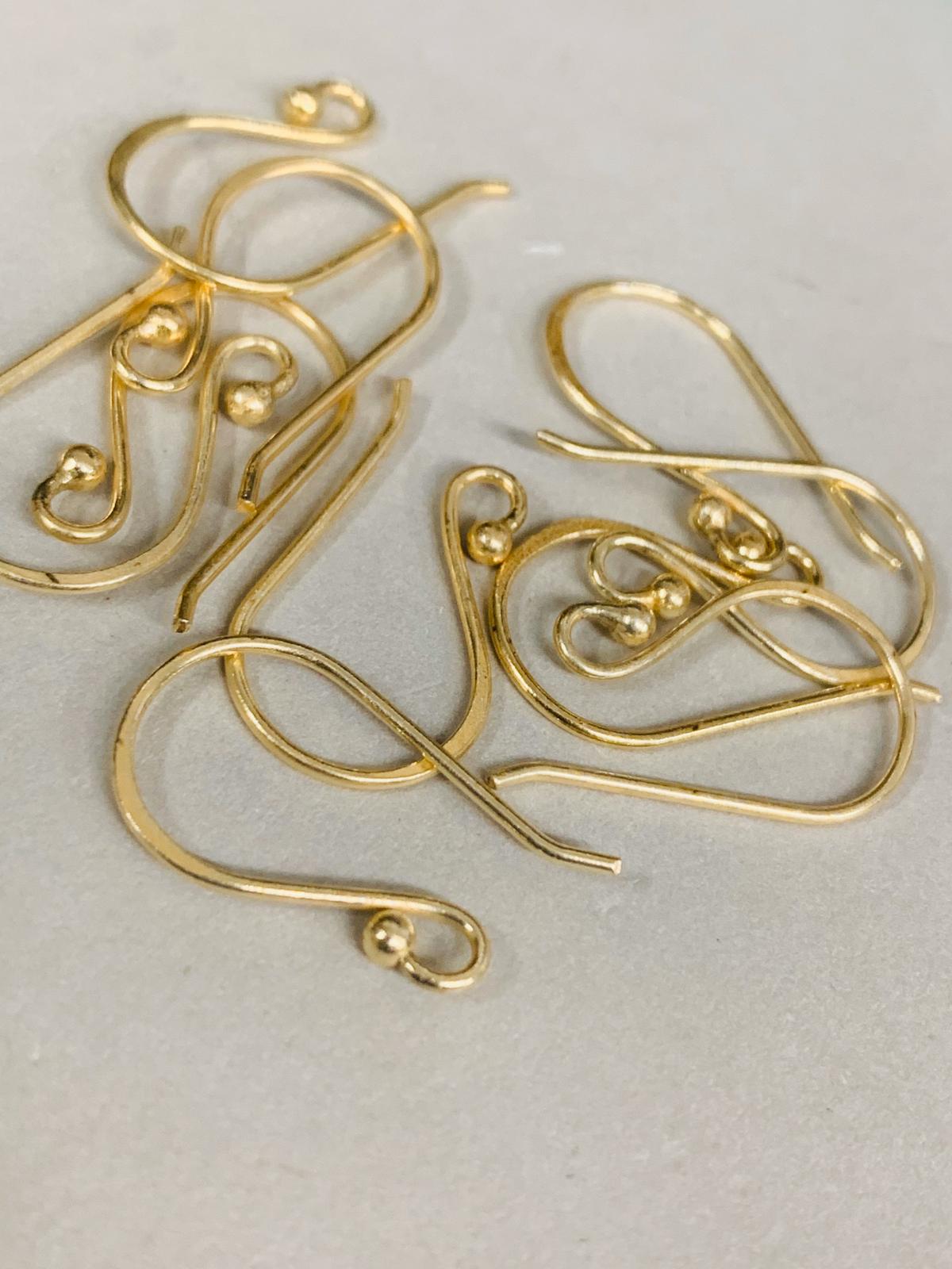 Earwire Hook Qty 5 Pair Silver or Gold 20994