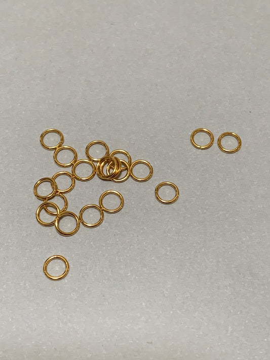 5mm Jumpring Gold Qty 20 /  Argollas 10181