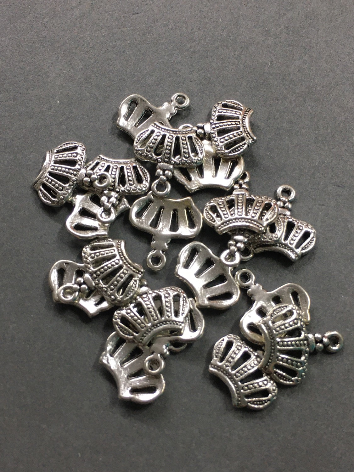 12mm Crown Silver Qty 20