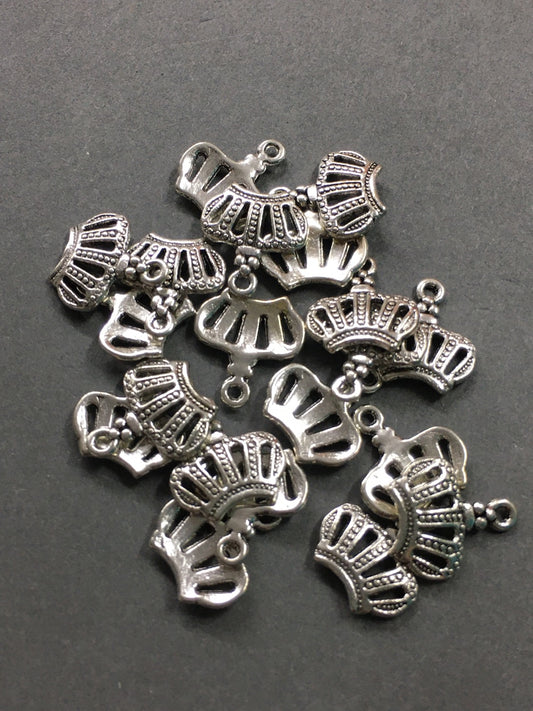 12mm Crown Silver Qty 20