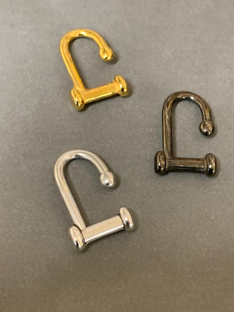29mm Leather or Cord Clasp Gold Qty 1 / Cierre 20652/20859/20864