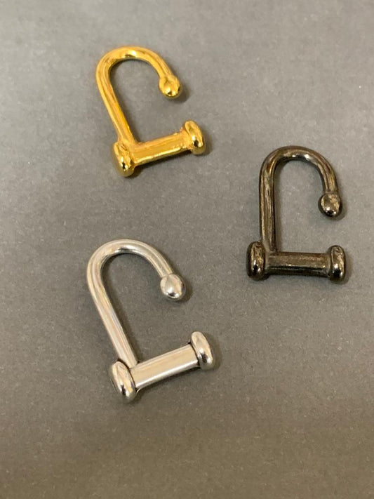 29mm Leather or Cord Clasp Gold Qty 1 / Cierre 20652/20859/20864