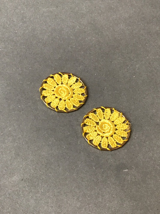 28mm Yellow Round Tejida 19991