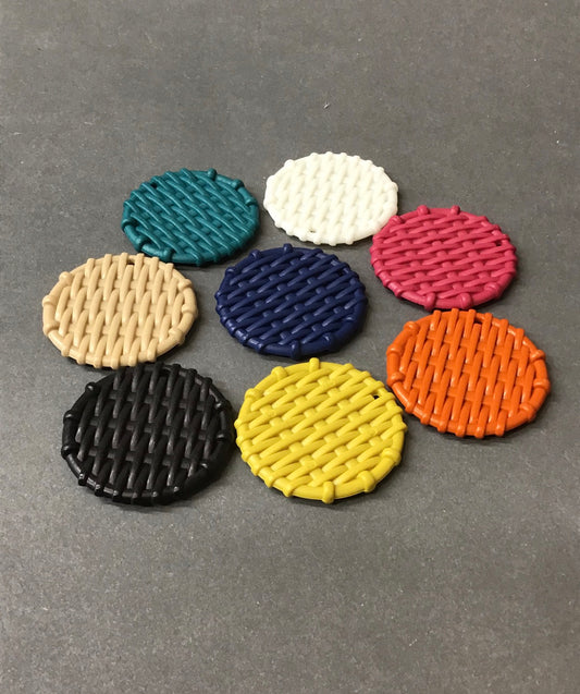 38mm Round Resin Mimbre 19695