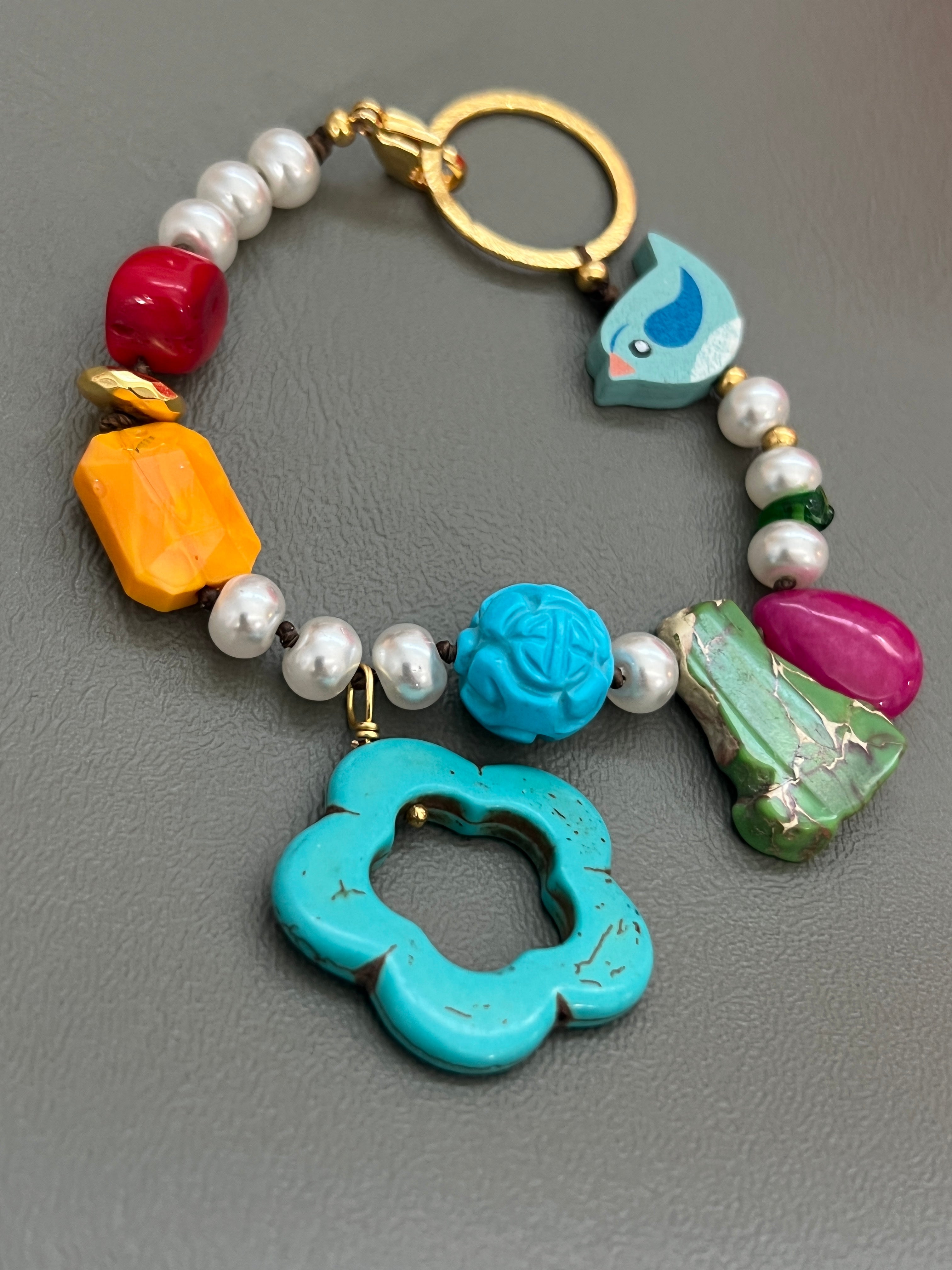 Kit bracelet flower and bird Sun Beads Caguas