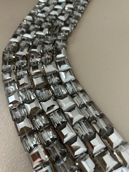 13mm Faceted Square Crystals (30194)