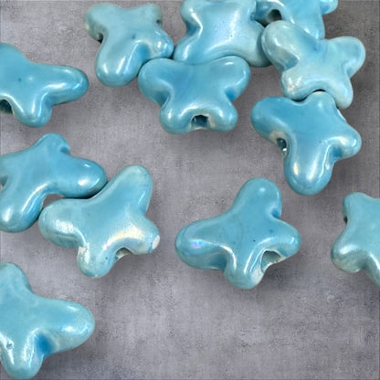 12x16mm Enamel Wide Hole Butterfly (29298)