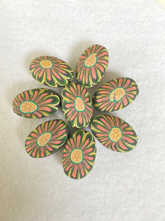 28x20mm Flower Clay (pcs)