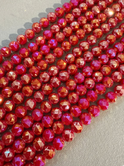 12mm/10mm Cristal Faceted Cristal Strand