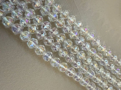 12mm/10mm Cristal Faceted Cristal Strand