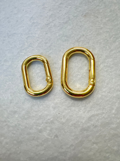 oval 18k GP Clasp (29670)