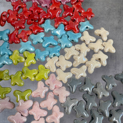12x16mm Enamel Wide Hole Butterfly (29298)
