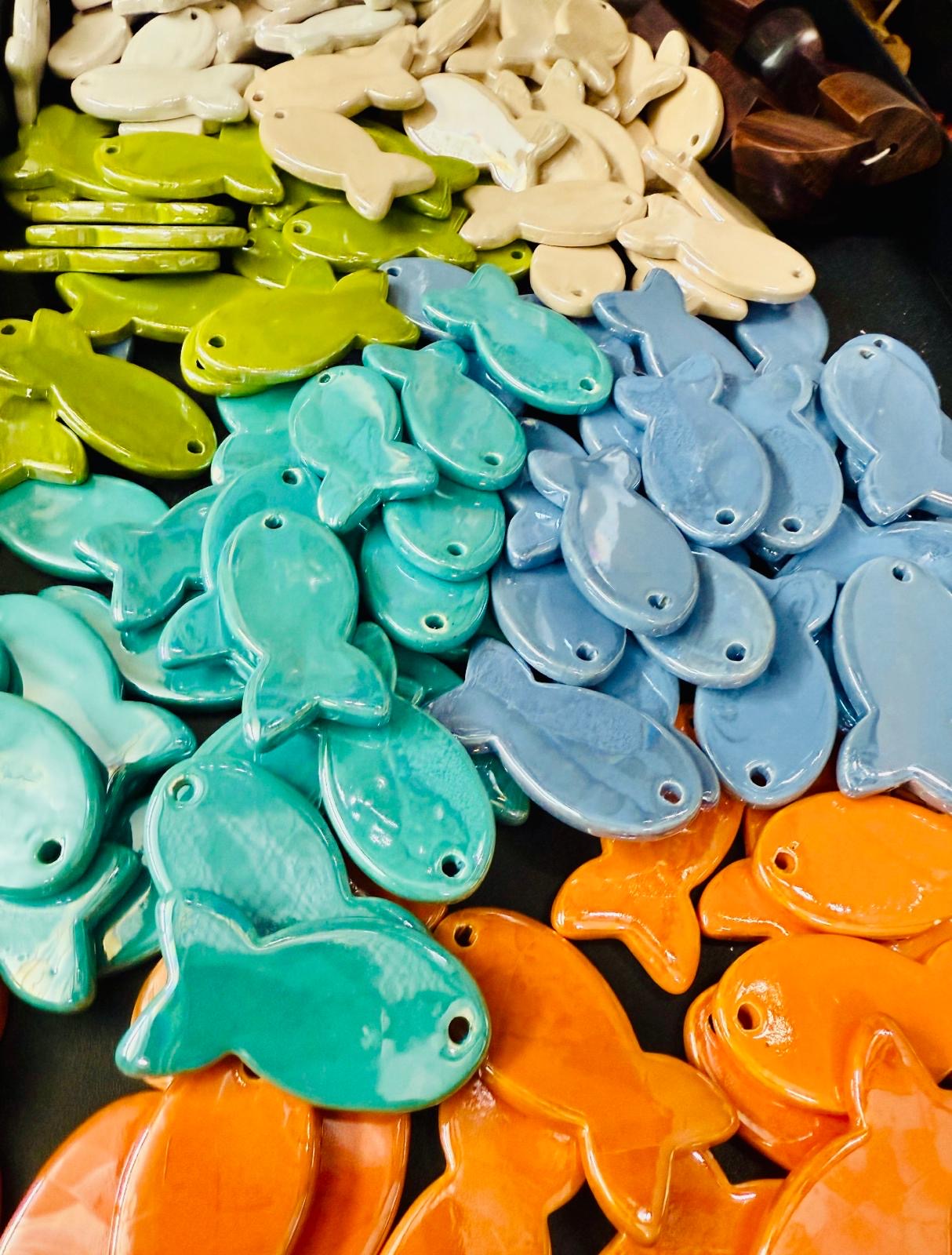58x29mm Flat Ceramic Fish (29688)