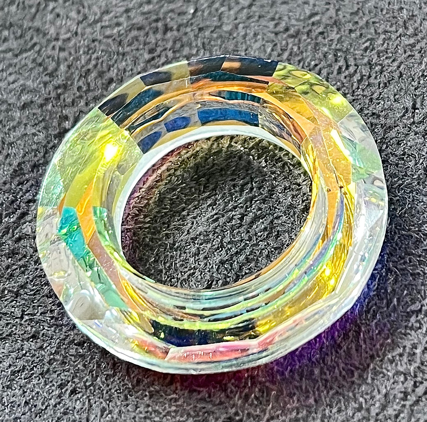 30mm Faceted Cristal Circle (28747)