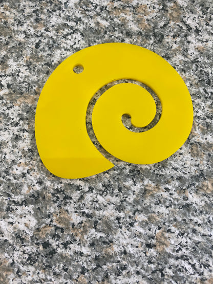 67mm Acrylic Snail Dif. Colors 31175