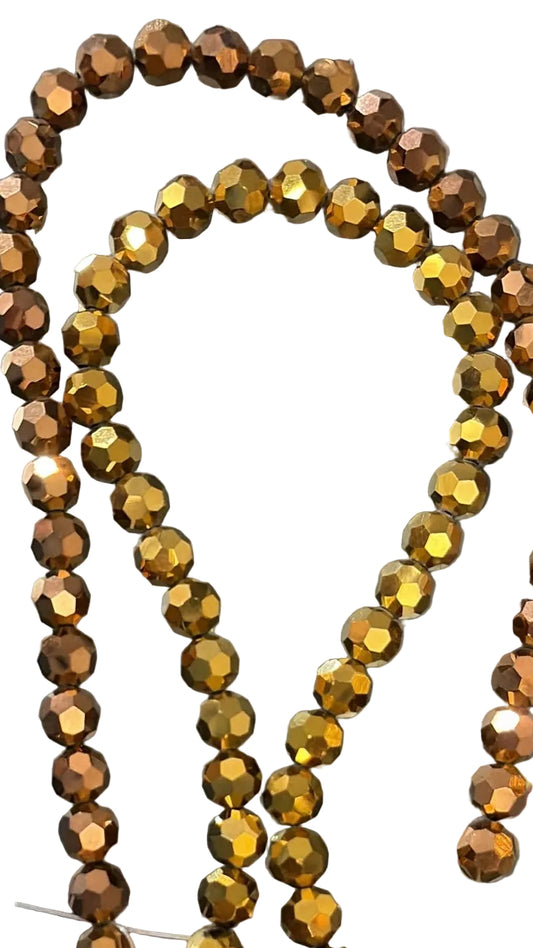 10mm faceted cristal