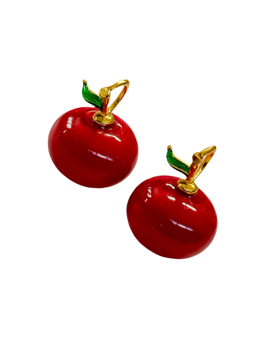 18mm Enamel Apple 18k Gold Plated (29207)