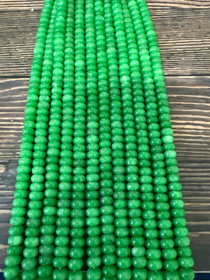 8mm Rondelle Jade Strand
