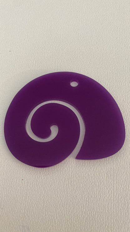 67mm Acrylic Snail Dif. Colors 31175