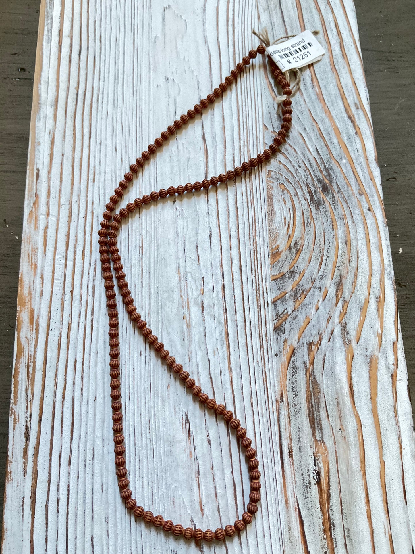 4mm Res. Wood Rondelle Long Strand (21251)