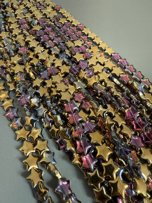 10mm Star Multicolor Cristal Strand 28926