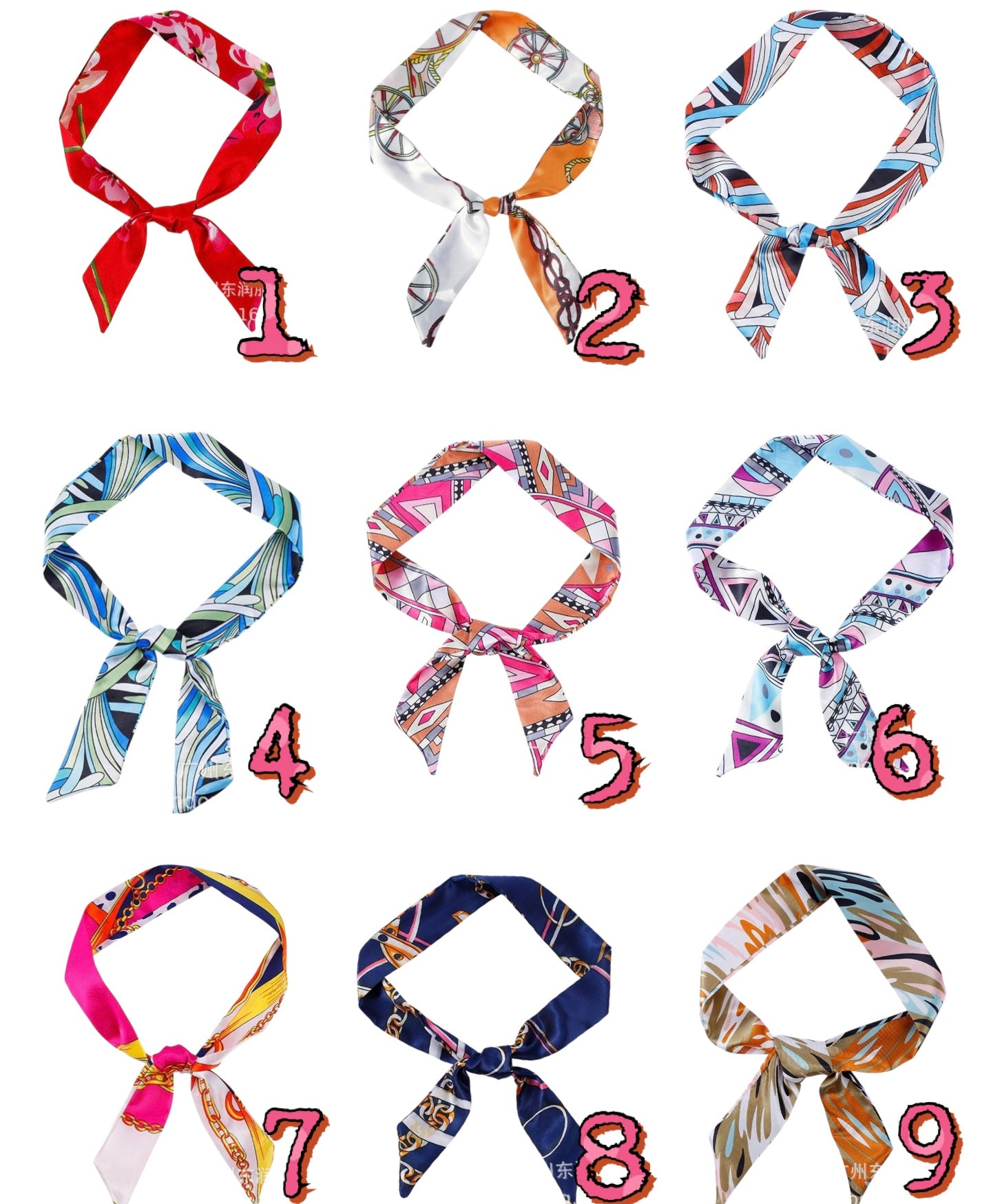 Approx. 34-36in Silk Bandana 29967