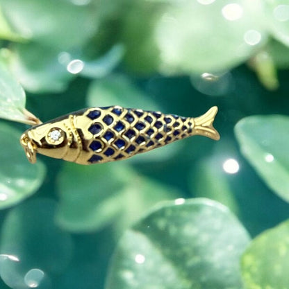 36.5x11mm Enamel/Zirc Sardine (29773)