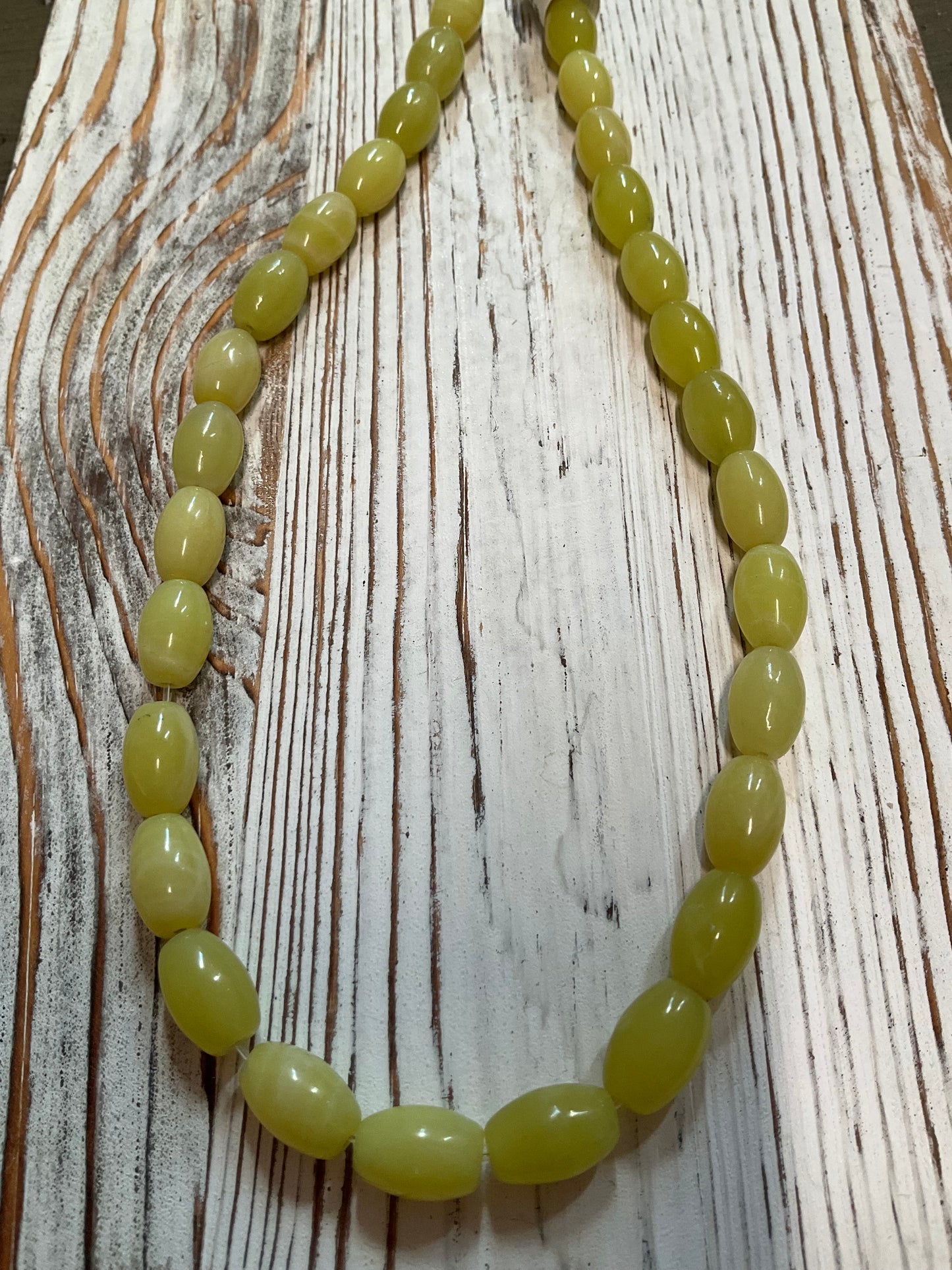 12mm Olive Tubular Jade (27342)