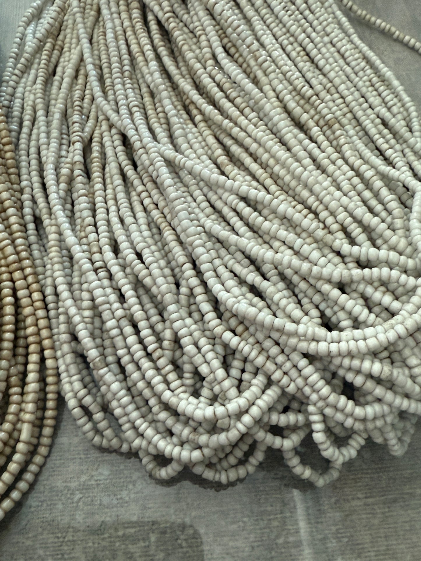 African seed bead strand