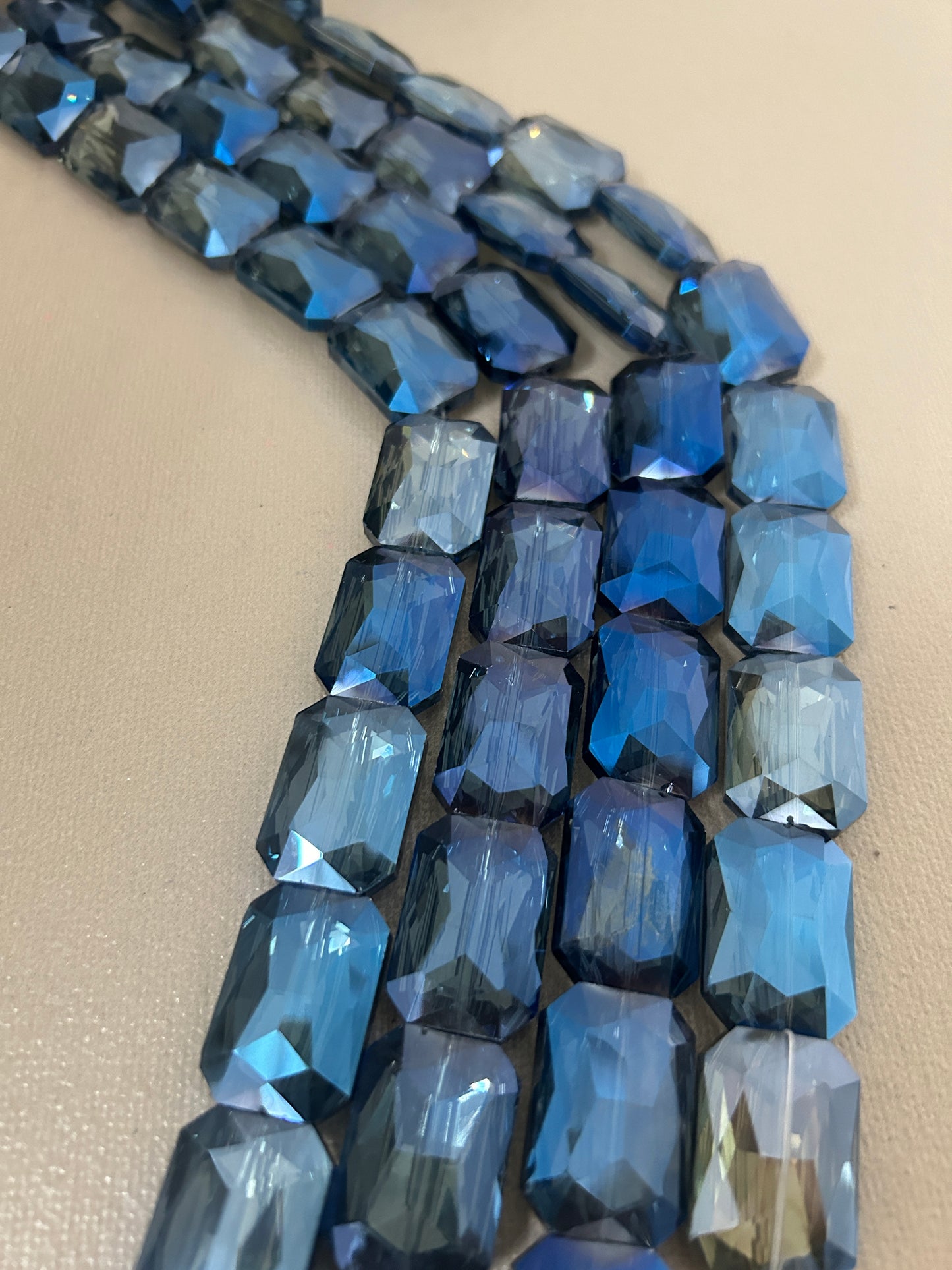 18*27mm Rect. Crystal Strand-30315