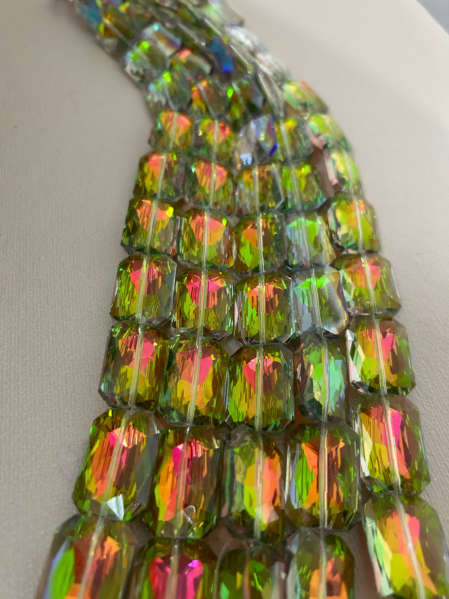 18*27mm Rect. Crystal Strand-30315