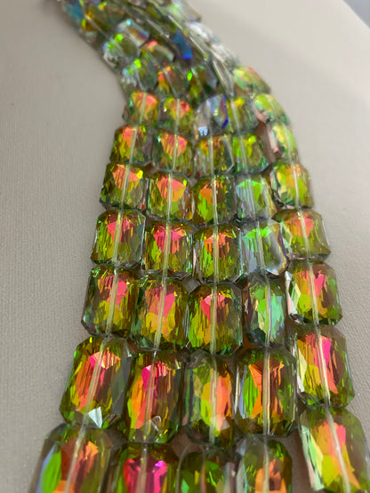 18*27mm Rect. Crystal Strand-30315