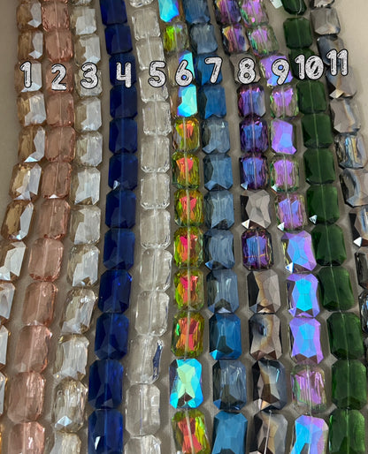 18*27mm Rect. Crystal Strand-30315